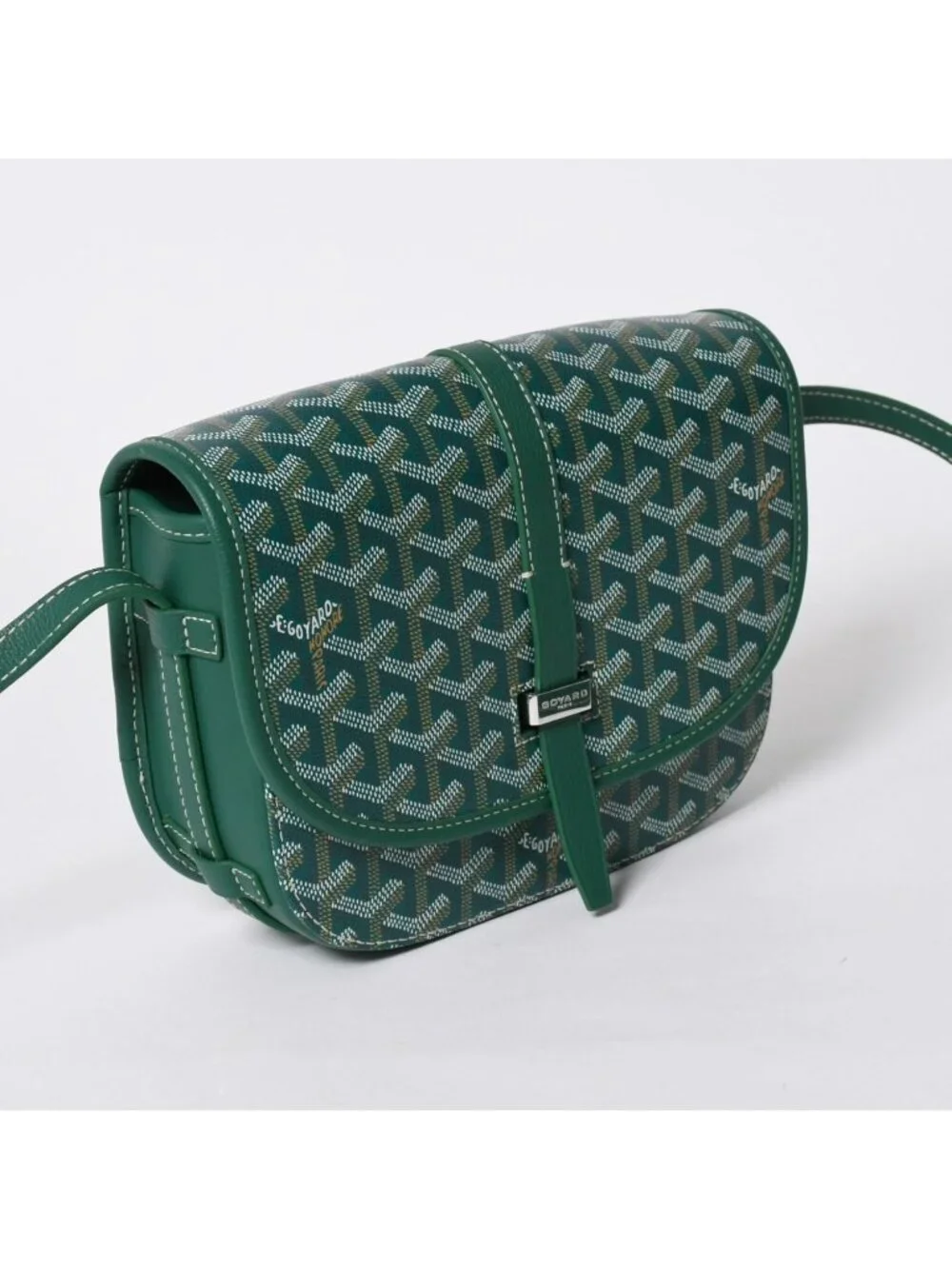 Goyard Cup Vert PM Shoulder Bag Green Silver